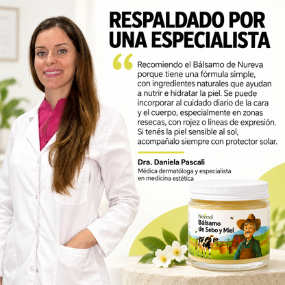 Balsamo de Sebo y Miel — Hidratacion Facial y Corporal Natural